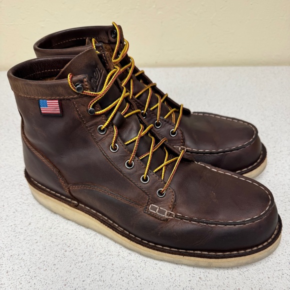 Danner Bull Run moc-toe boots 11.5 EE brown - Picture 1 of 7